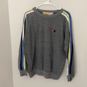 AVIATOR NATION Grey crew neck sweatshirt M